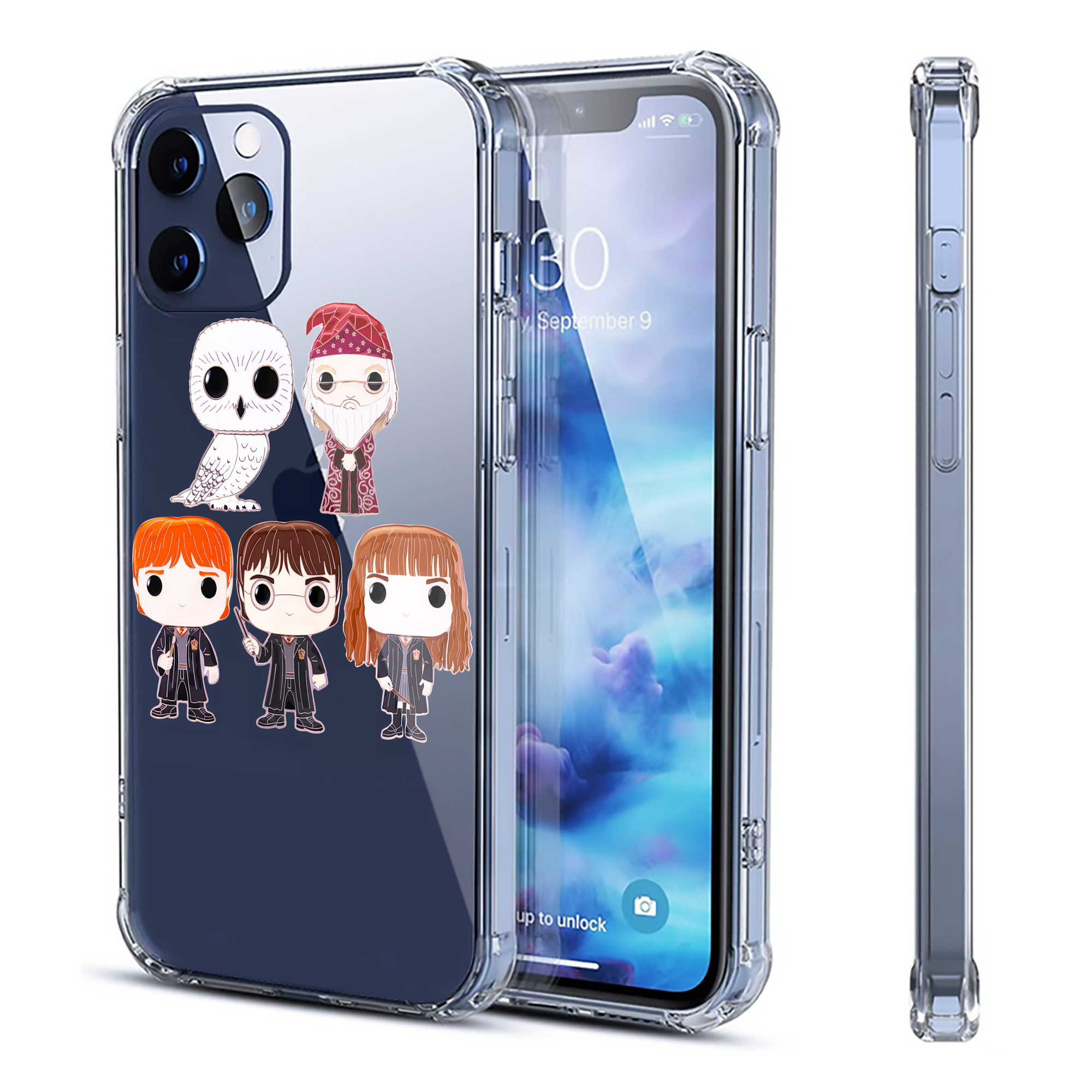 （画像用） Harry Potter ハリー・ポッターシリーズ 【iPhone 12シリーズ対応】透明スマホケース（クリアソフトケース）